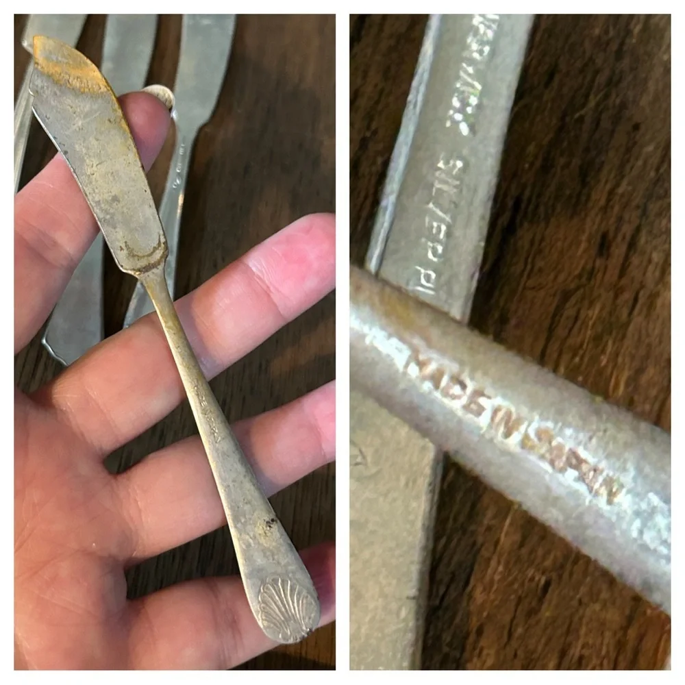 Vintage Silver-Plate Butter Knives